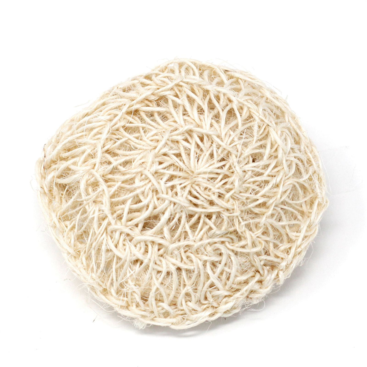 Sisal Sponge and Scrub - Soft Round Exfoliating Cushion – view 2