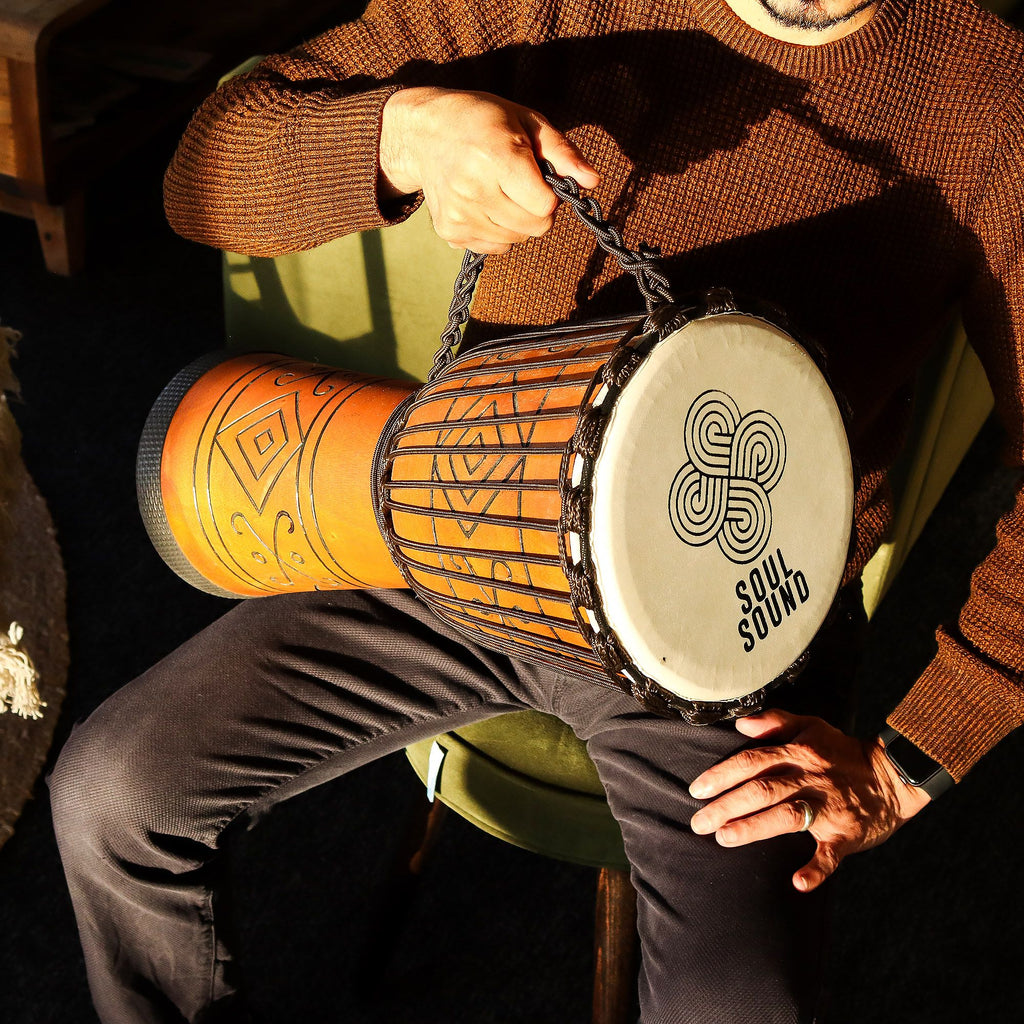 Large Pro Djembe Drum - Soul Sound - 50cm, 22cm Head – view 7