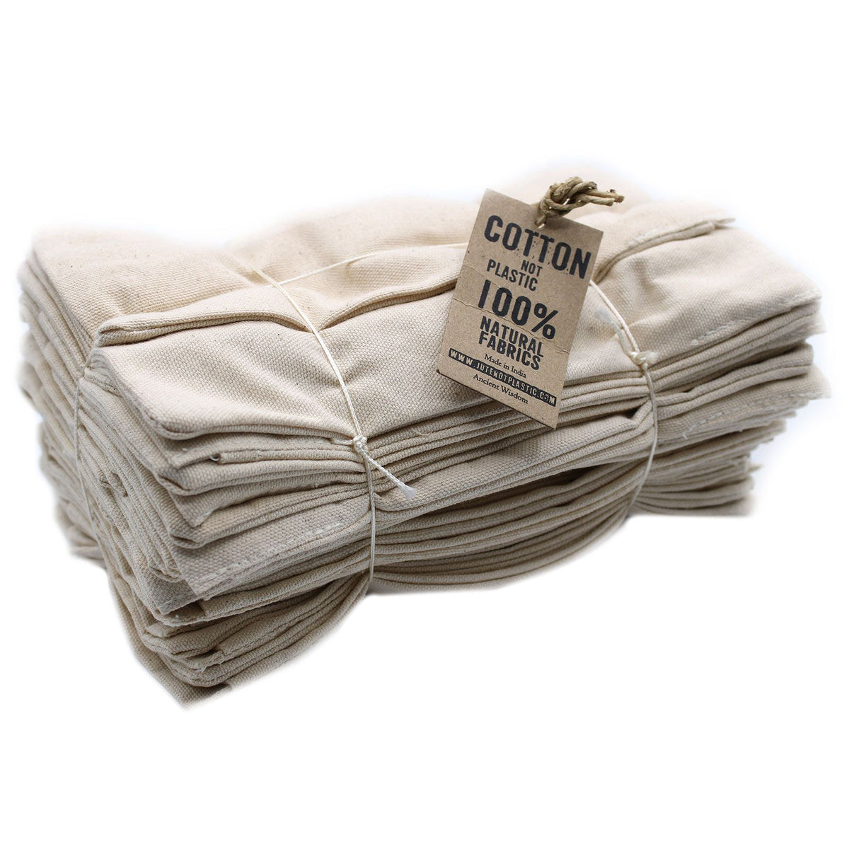 Unprinted Cotton Eye Pillow Cover - 8oz, 24 x 11cm