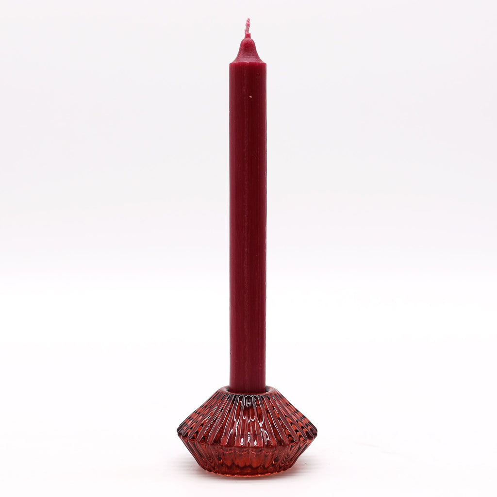 Set of 2 Flower Flip Candle Holders - Vampire Red – view 3