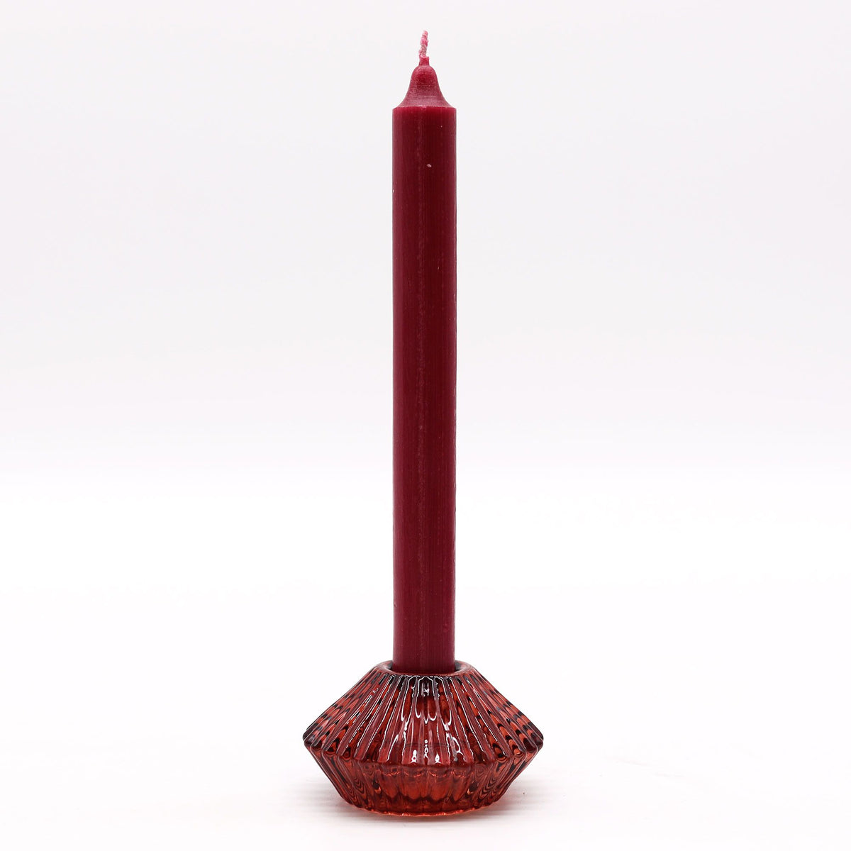 Set of 2 Flower Flip Candle Holders - Vampire Red – view 3