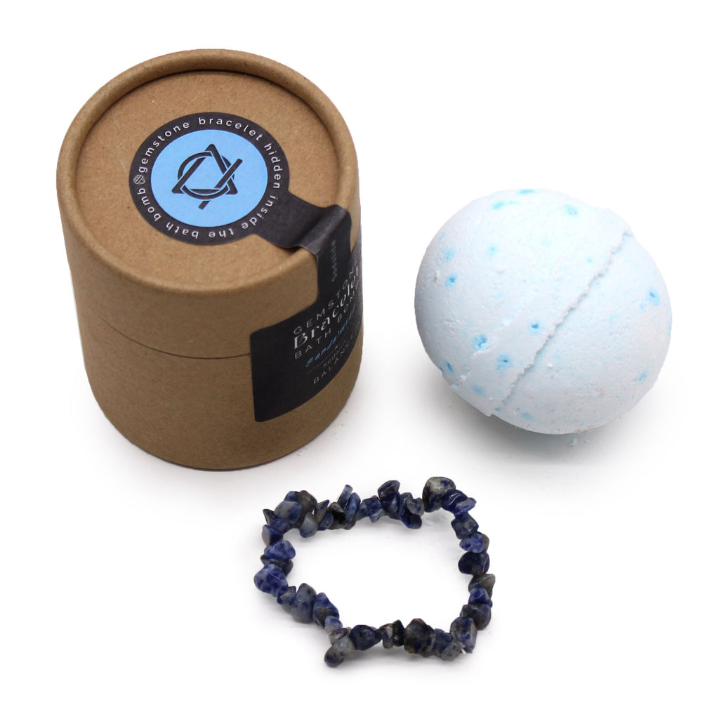 Sodalite Gemstone Bracelet Bath Bomb – view 10