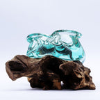 Molten Glass Chunky Ashtray & Candle Holder 23cm – view 4