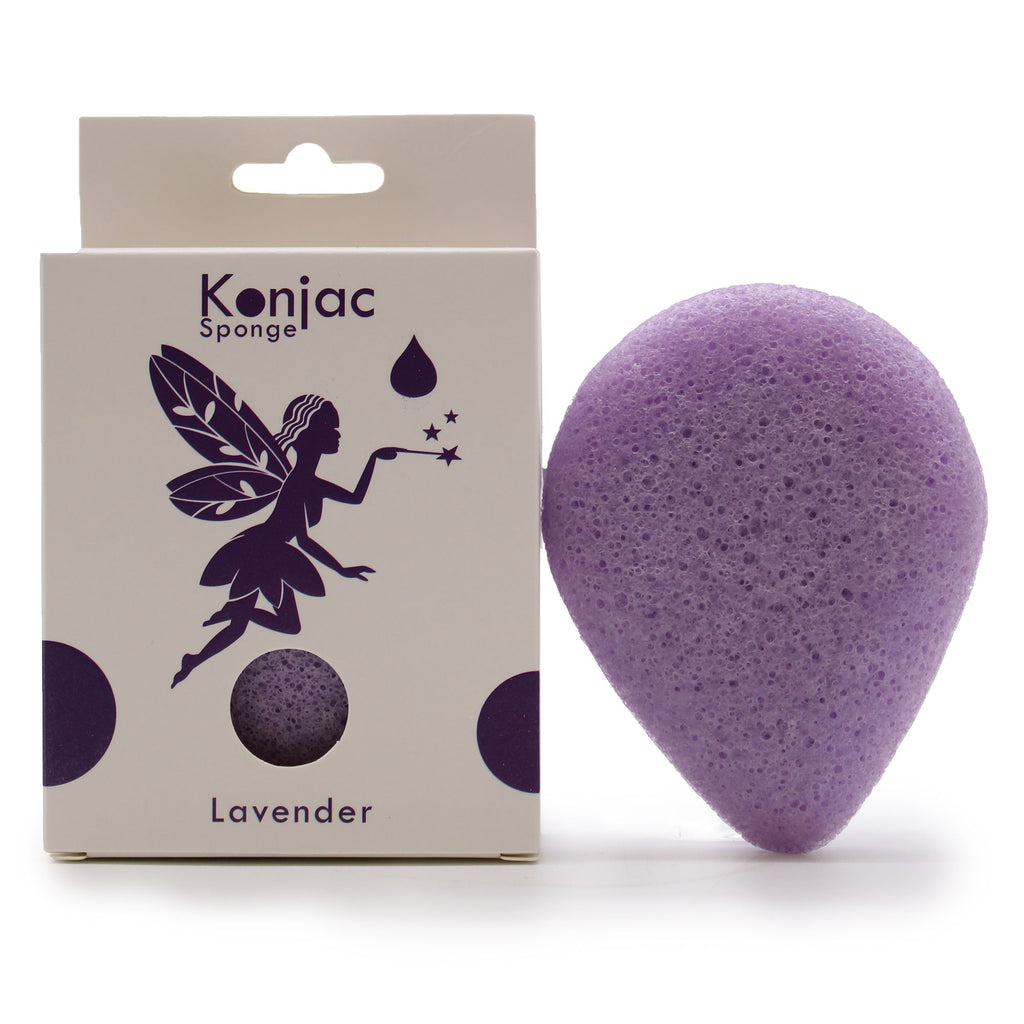 Teardrop Konjac Sponge - Lavender
