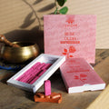 Rose Wood Incense Bricks Set of 15 with Terracotta Burner
