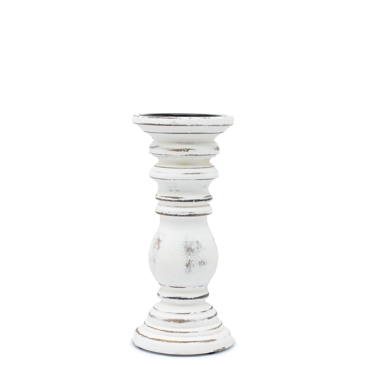 Whitewash Mango Wood Candle Stand - Small 23x10cm – view 5