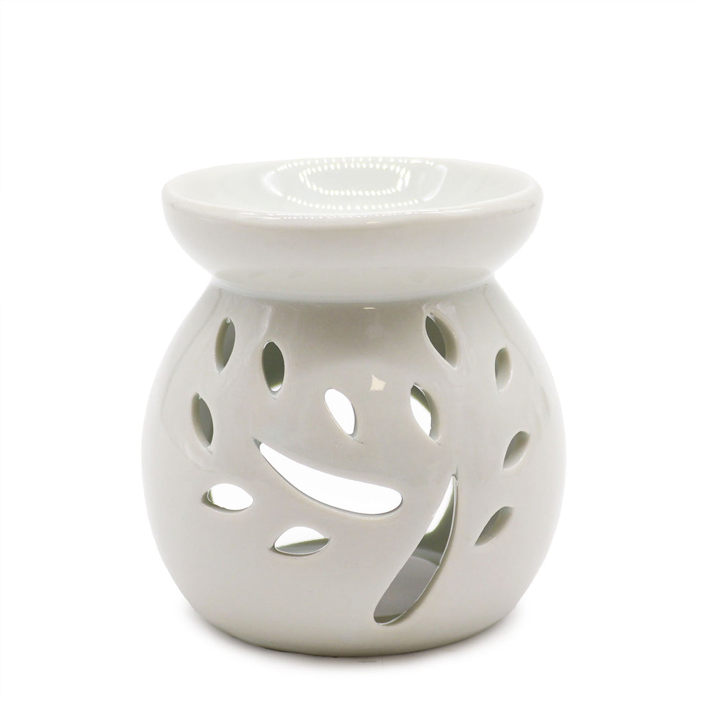 Small Classic White Oil Burner - Tree Cut-out – view 2