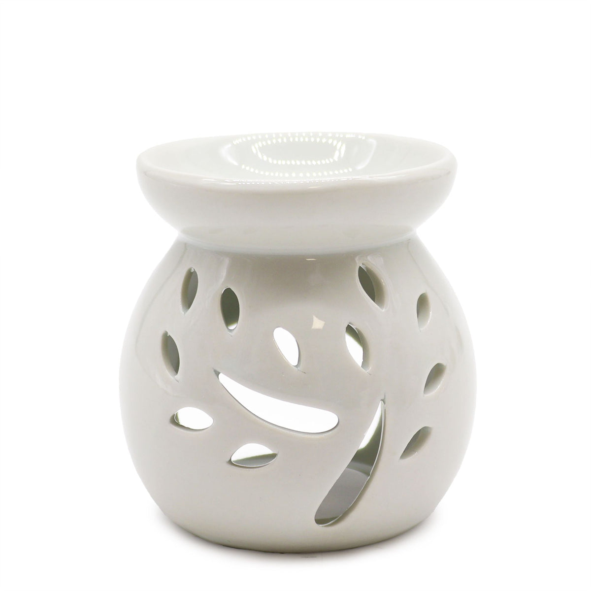 Small Classic White Oil Burner - Tree Cut-out – view 2