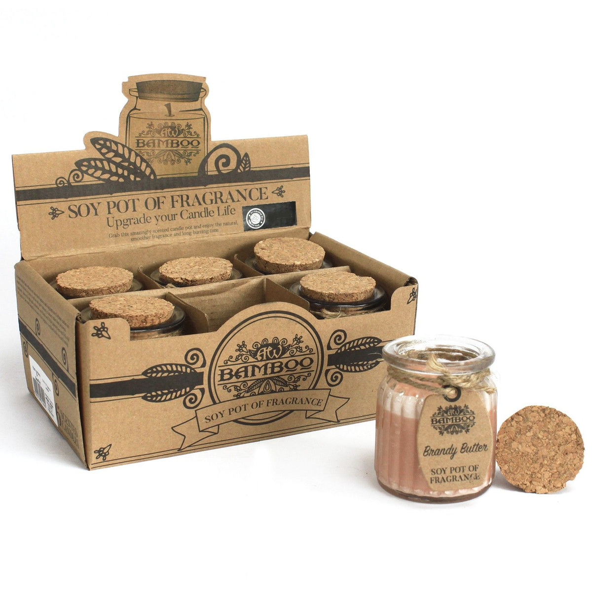 Brandy Butter Soy Wax Fragrance Candle Pot – view 2