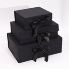 Flat Pack Gift Box Medium Square 20x18.2x8cm Black – view 4