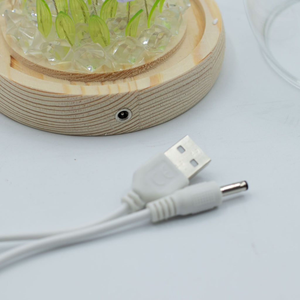 Floral Glow Dome - Tulips, LED USB