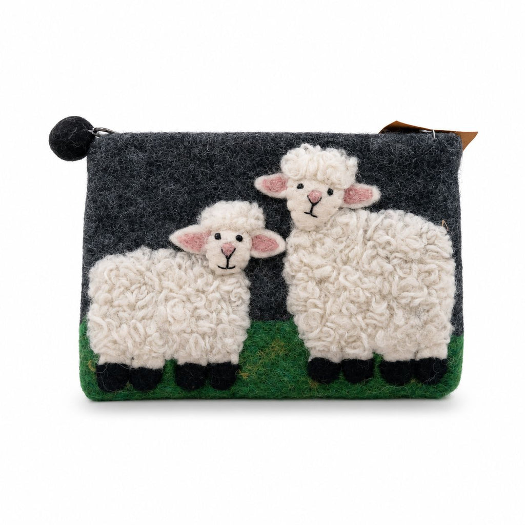 Felt Zipper Pouches - Countryside Sheep - Set of 3 – view 6