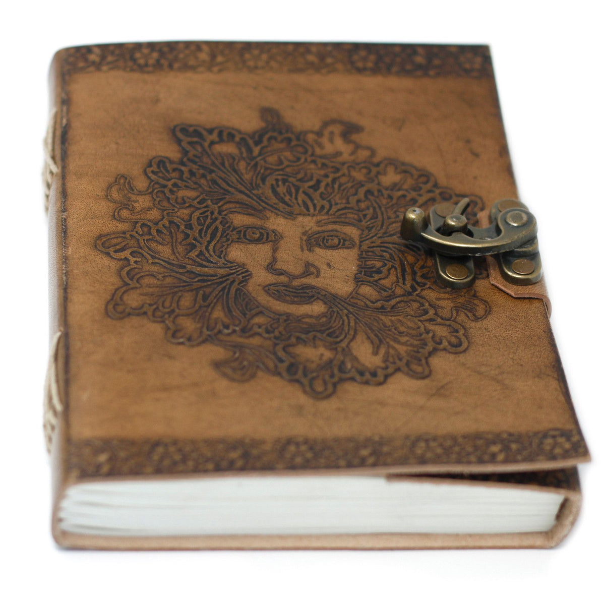 Leather Greenman Notebook, 200 Pages – 15.5x20 cm – view 5