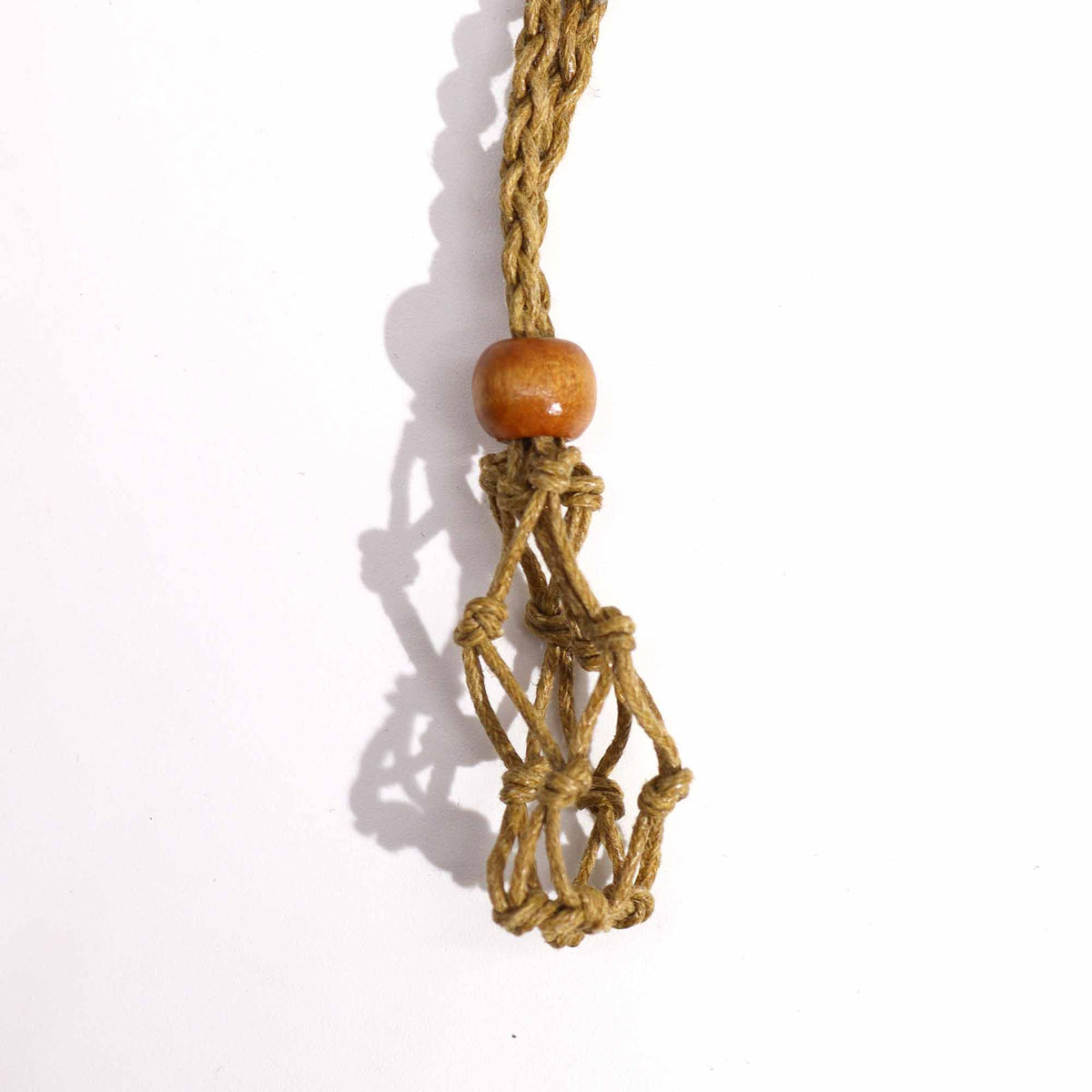 Waxed Cotton Necklace Cord 45cm - Sand – view 3