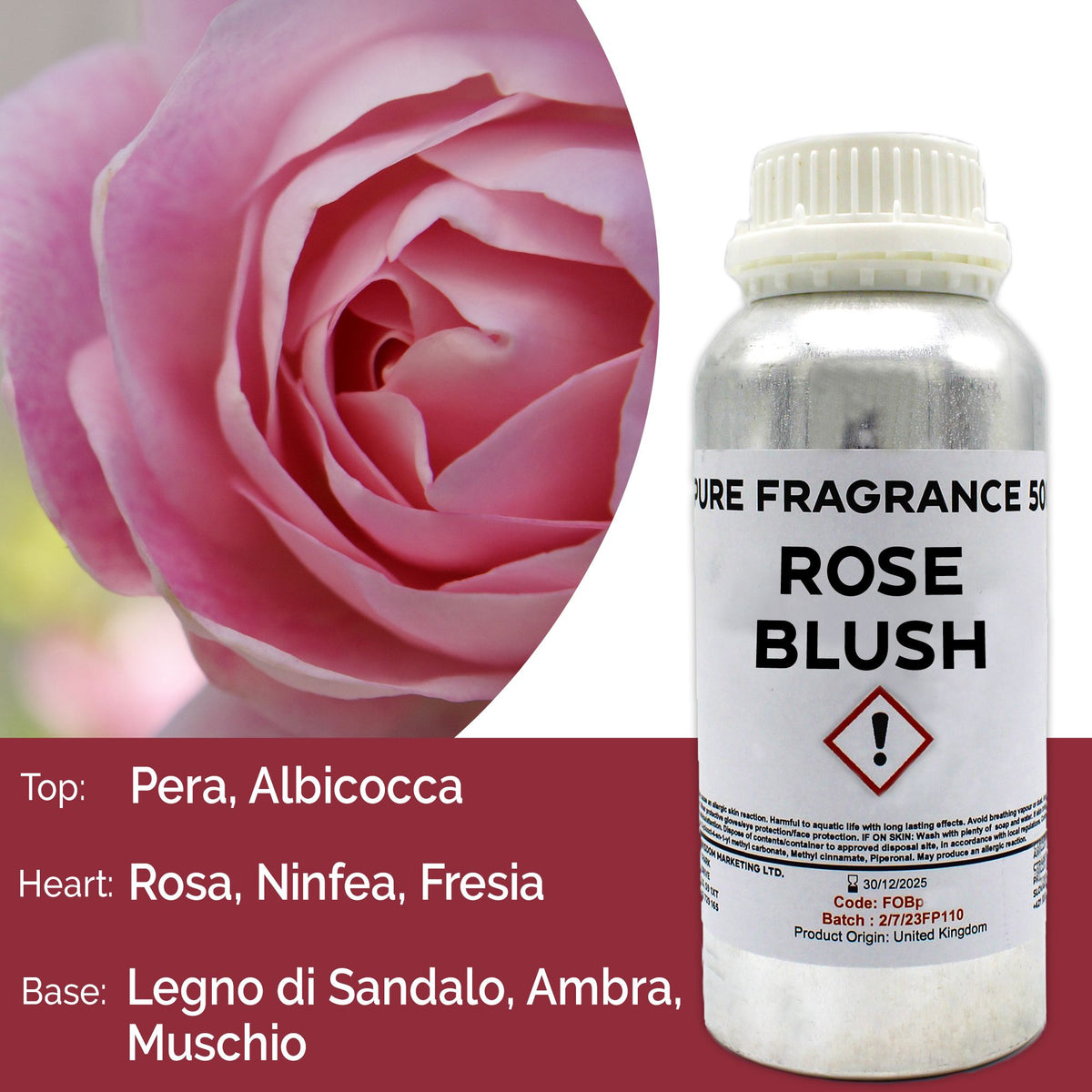 Rose Blush Pure Fragrance Oil - 500ml – view 3