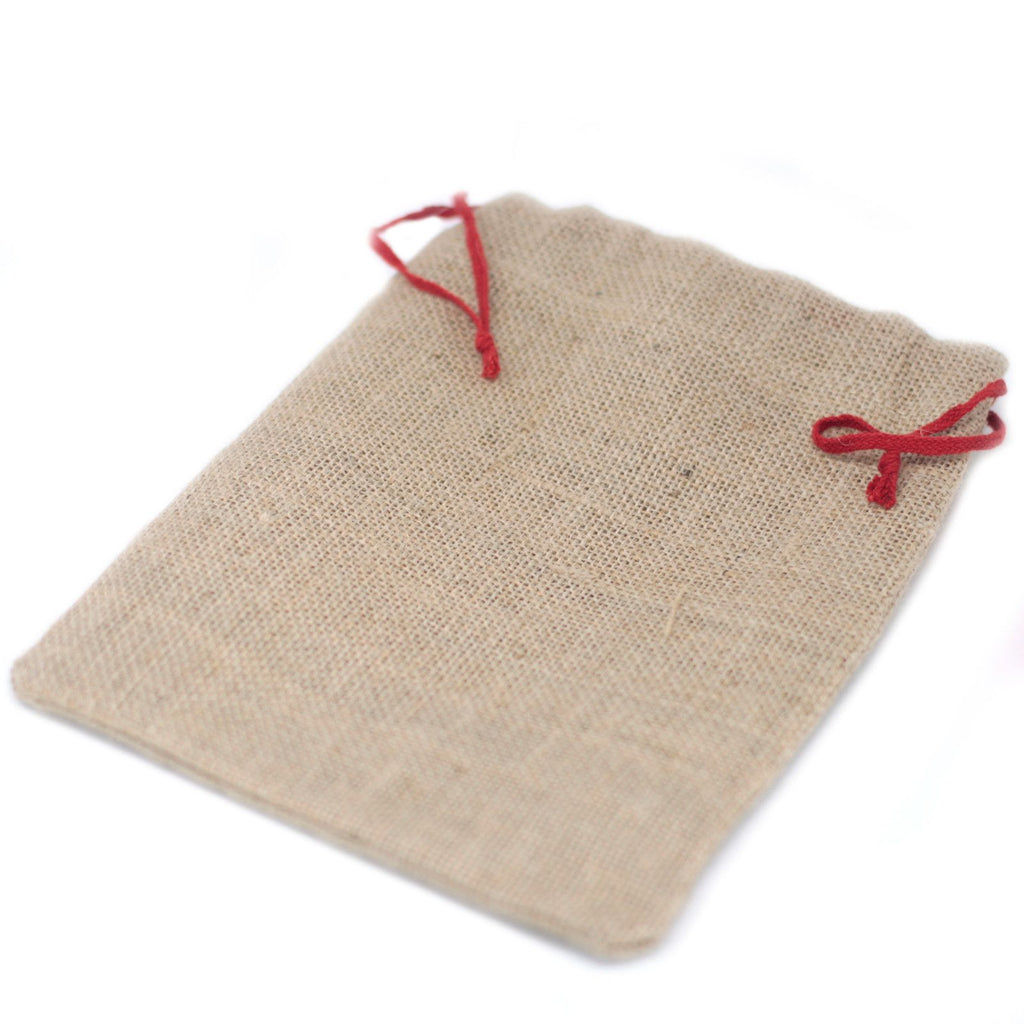 Small Jute Drawstring Sack 18x22cm – view 3