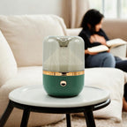 Urban Aroma Diffuser in Green and Bronze with Night Light – view 2