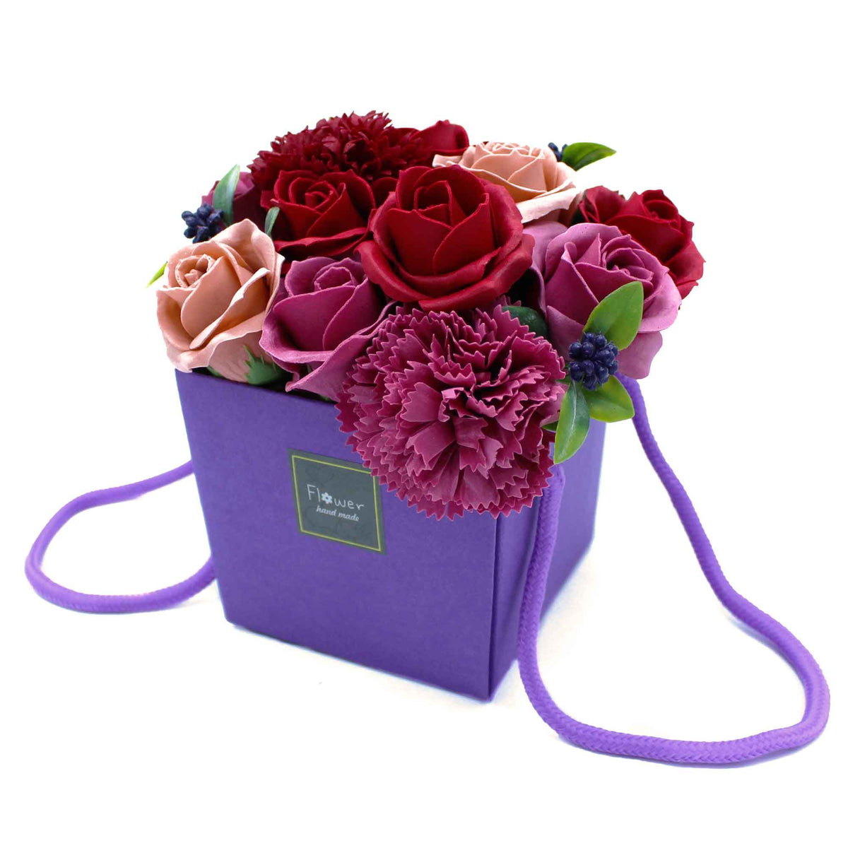 Soap Flower Bouquet - Purple Flower Garden – view 5