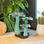 Golden Mushroom Wood Sculpture - Small 20cm Greenwash – view 4