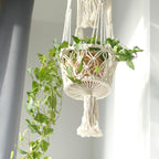 Double-Pot Macrame Plant Hanger, 100cm Long – view 8
