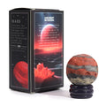Red Jasper Planet on Goldstone Stand - 40mm