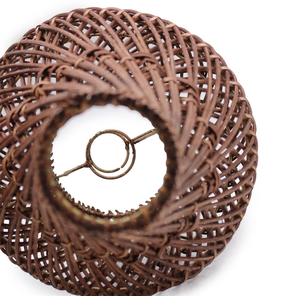 Rattan Table Lamp - Dark Brown – view 3