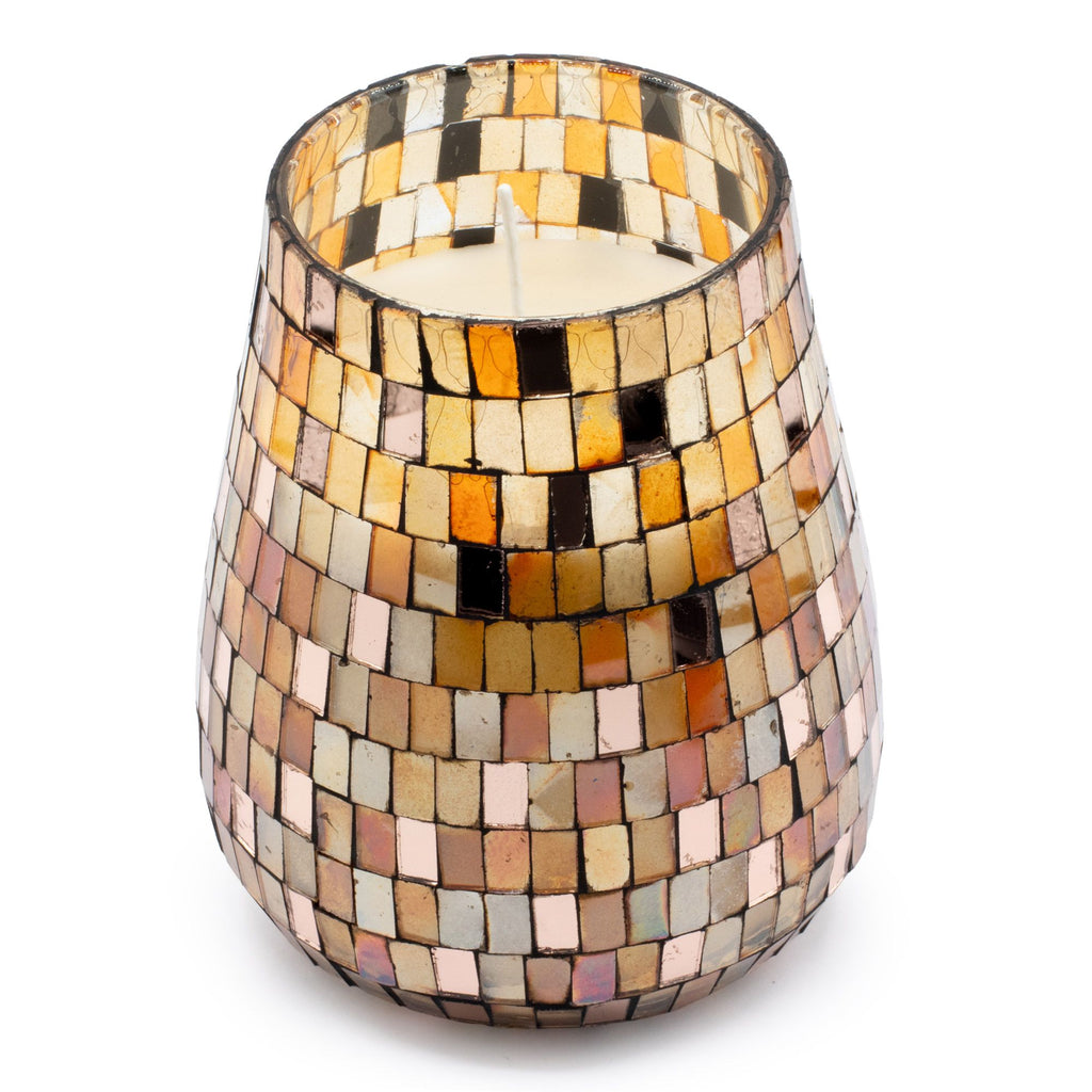 Tall Glass Jar Candle - Amber Mosaic – view 5