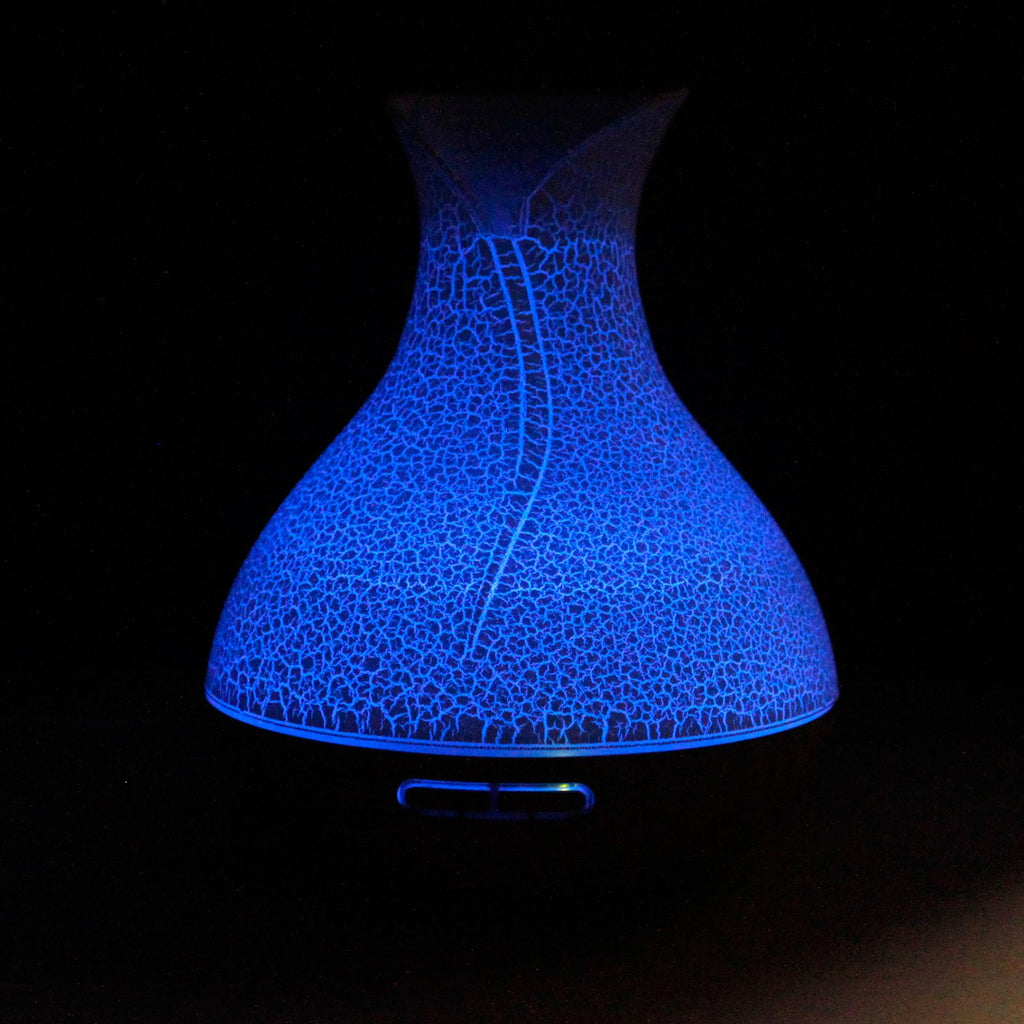 Palma Shell-Effect USB Aroma Diffuser with Colour-Change LED – view 2