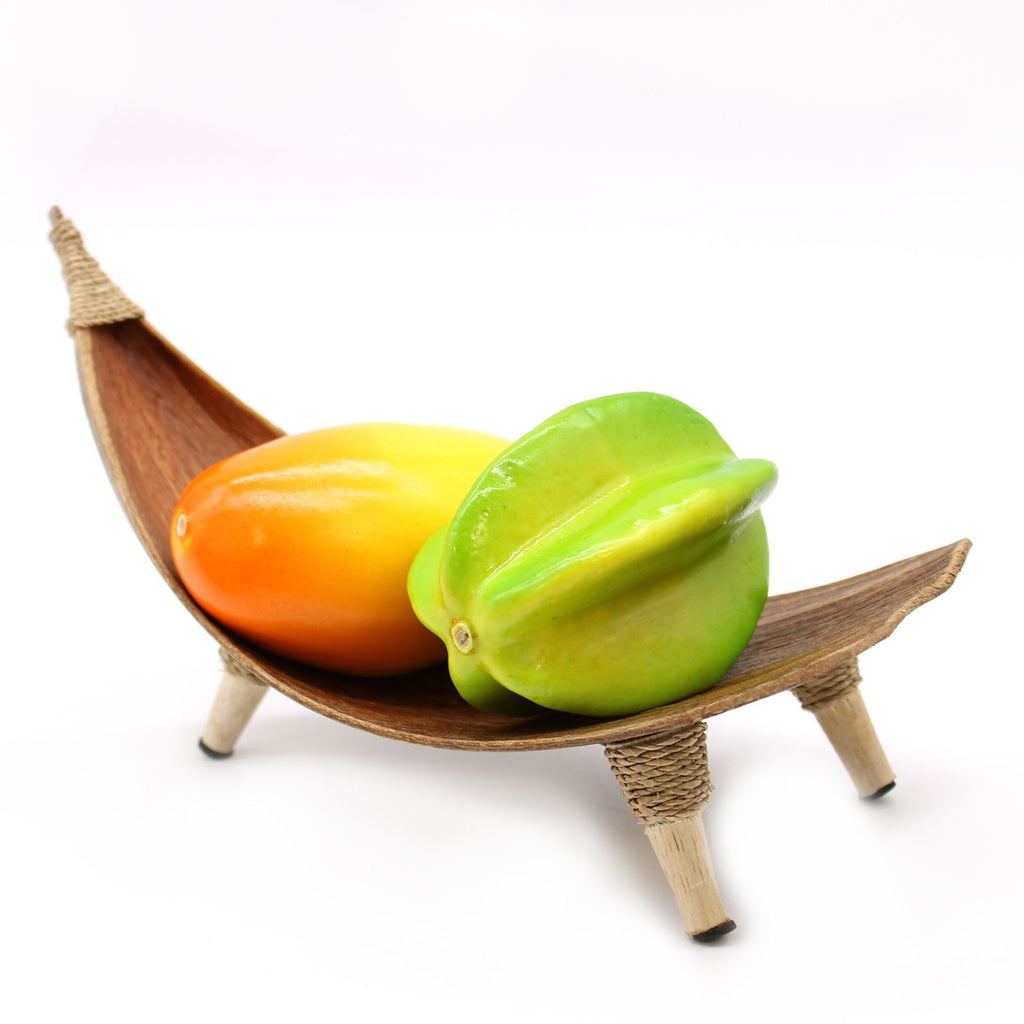 Coconut Leaf Fruit Bowl Set of 3 - Natural, 30 x 22 cm