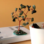Green Aventurine Gemstone Tree on Green Agate Base - 35 stones – view 2