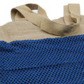 Cotton and Jute Mesh Shopping Bag, Denim