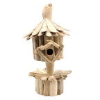 Recycled Driftwood Birdbox on Stand – view 4