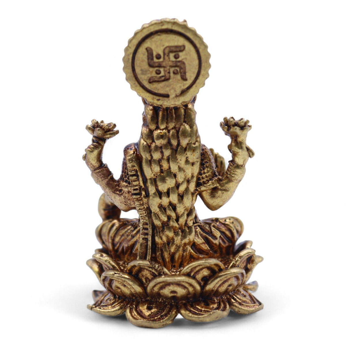 Brass Laxmi Miniature Statue - 49mm