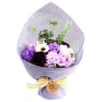 Standing Soap Flower Bouquet - Purple – view 2