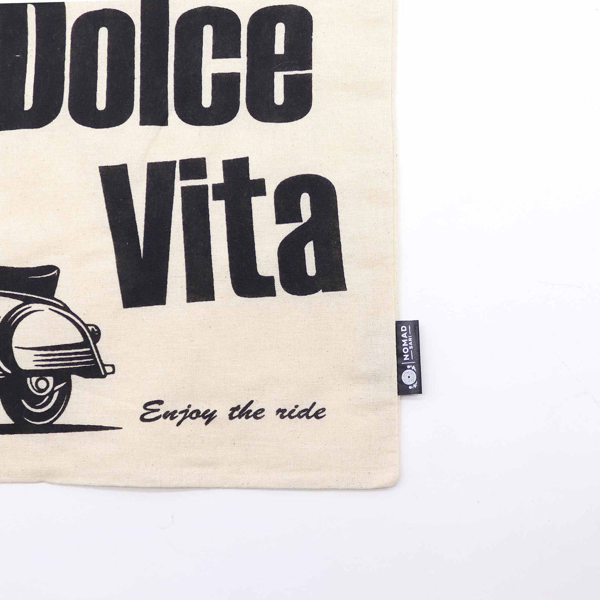 La Dolce Vita Cotton Tote Bag - Natural – view 3