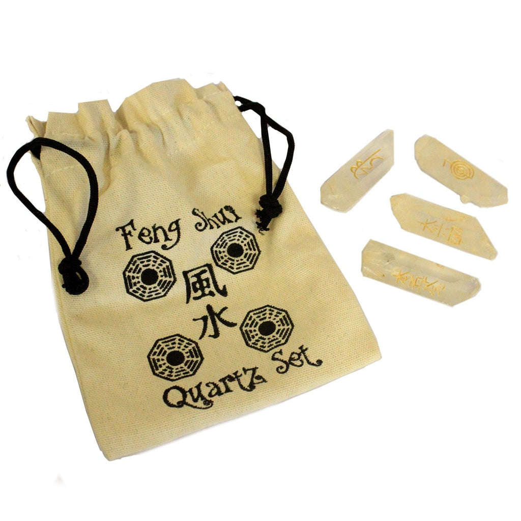 Natural Quartz Point Set of Four