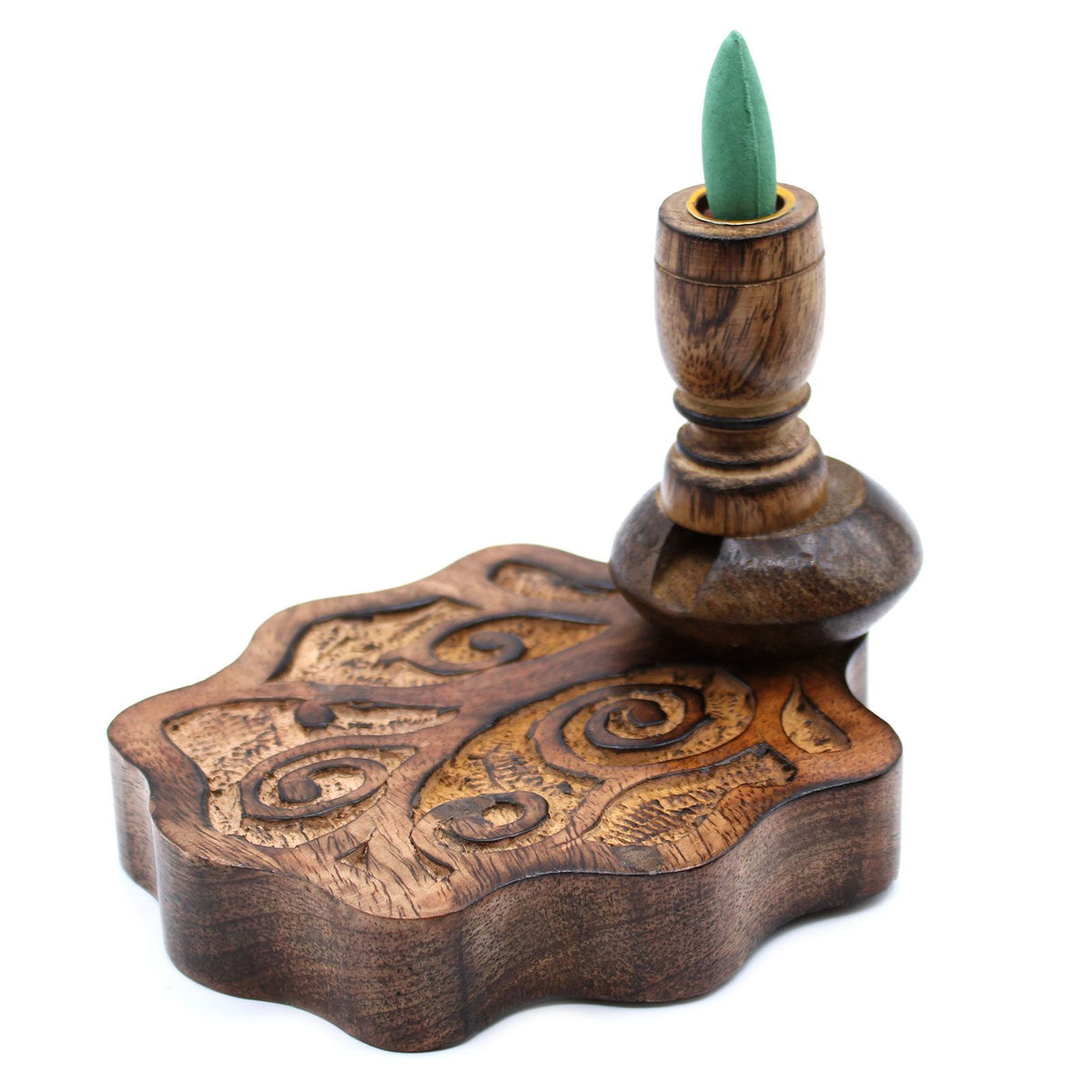 Small Mango Wood Backflow Burner - Tree of Life – view 5