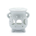 Moon Phase Ceramic Oil Burner - White
