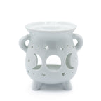 Moon Phase Ceramic Oil Burner - White