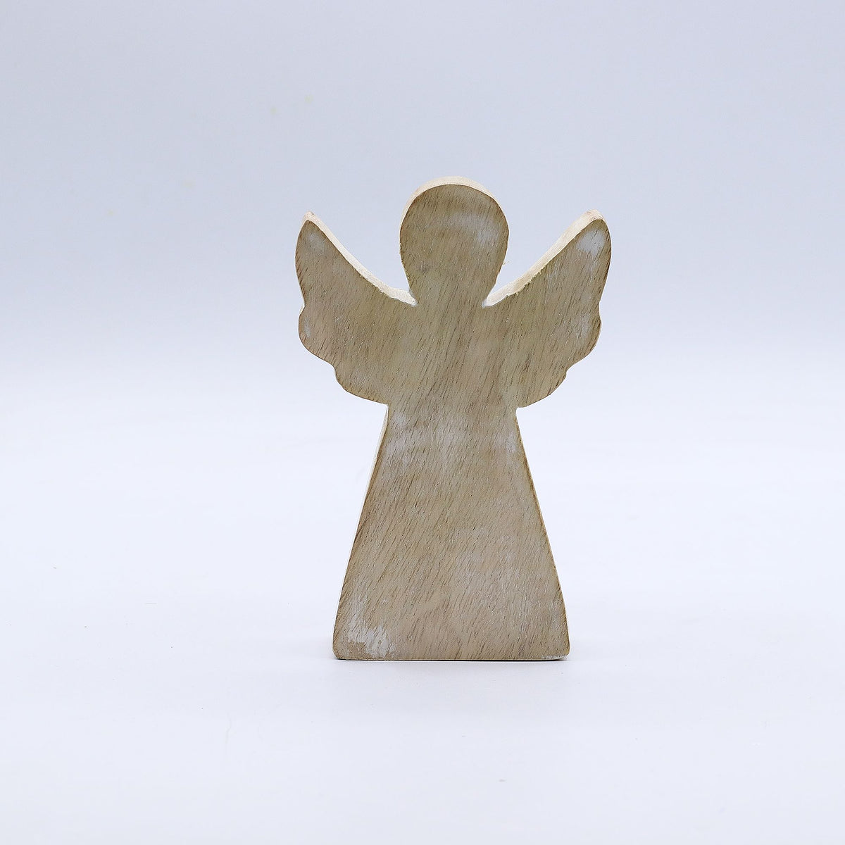 Small Mango Wood Angel - Whitewash Finish – view 6