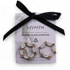 Nymph Pearl Loop Vintage Glass Earrings – view 6
