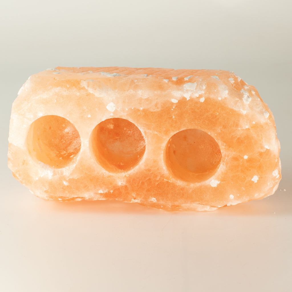Himalayan Salt Candle Holder - Three Tealights – view 2