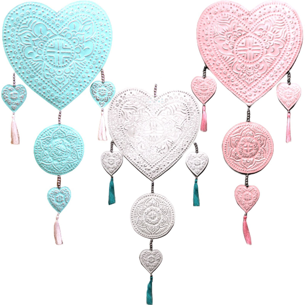 Bali Aluminium Wall Mobile - Hearts – view 2