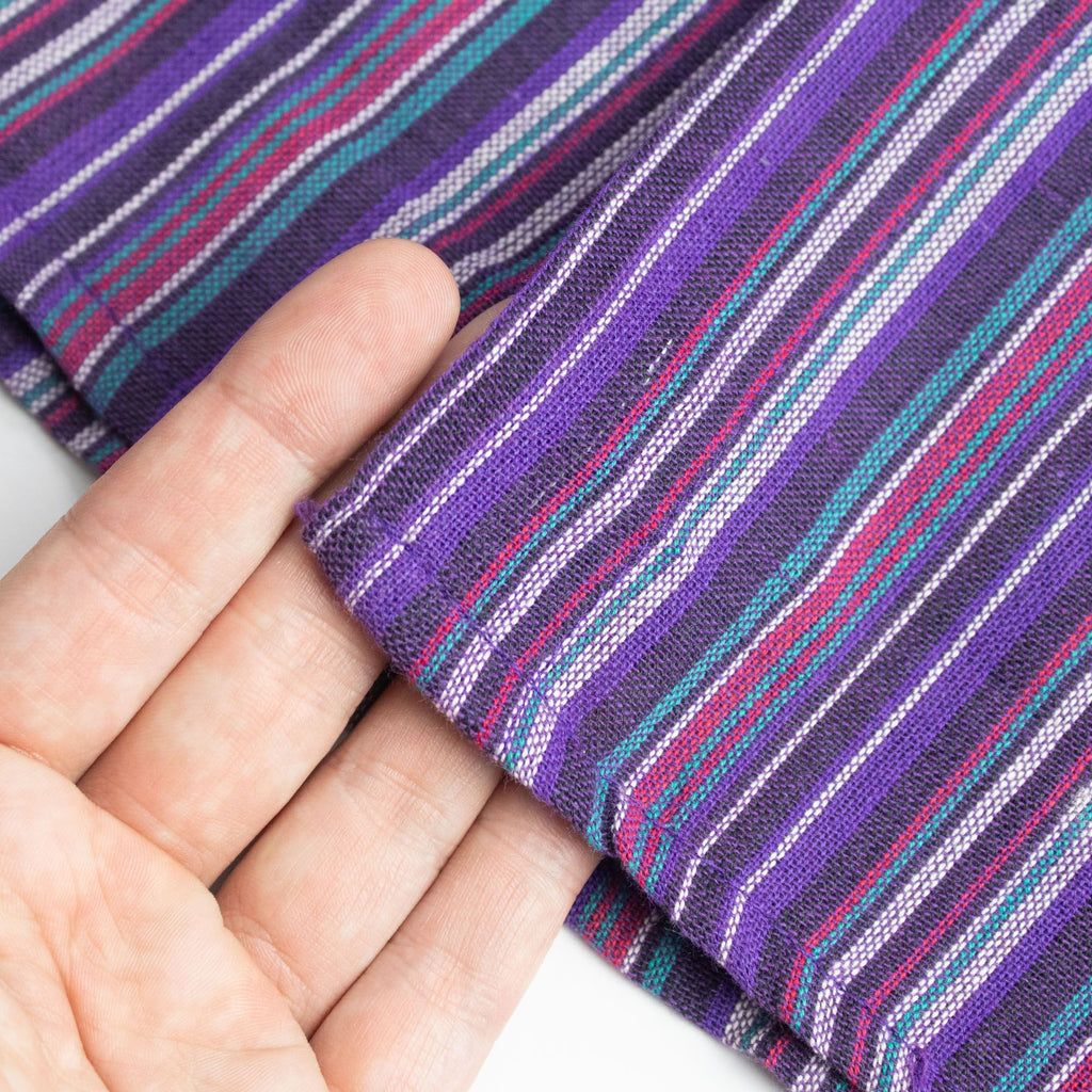 Nomad Sari Grandad Shirt - Black Purple - XL – view 5