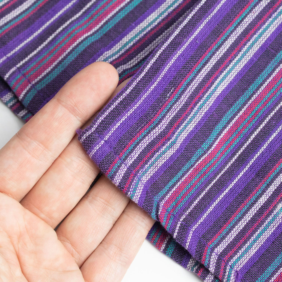 Nomad Sari Grandad Shirt - Black Purple - XL – view 5