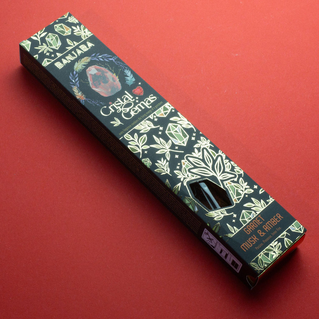Banjara Crystal Gemas Incense Sticks - Garnet Musk & Amber – view 3