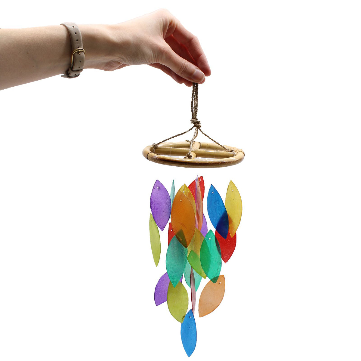 Rainbow Leaf Wind Chime, Small Drop – view 2