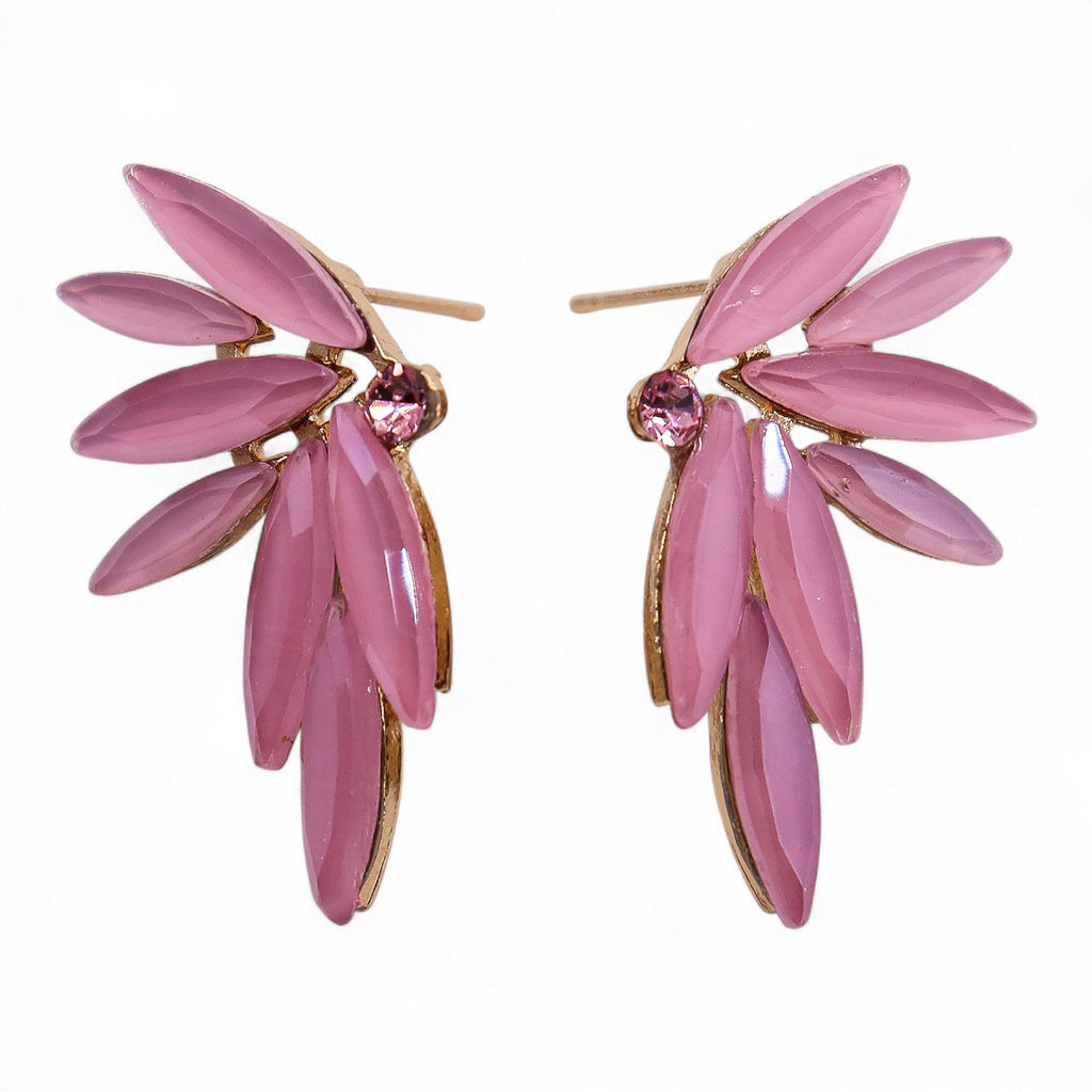 Soft Pink Vintage Glass Fairies Earrings – view 6
