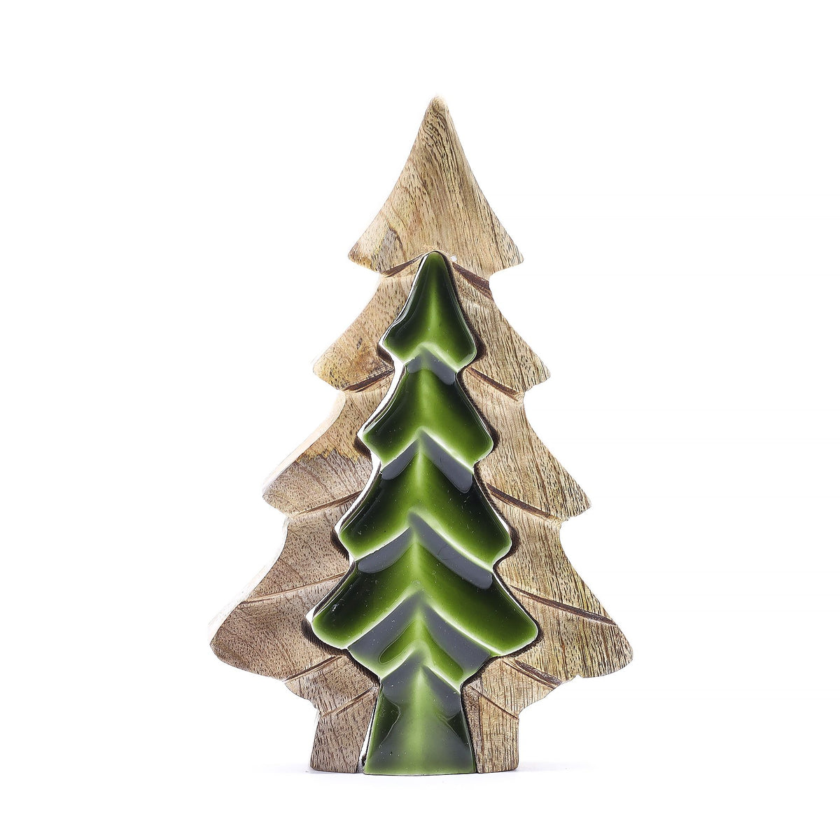 Small Tree in a Tree Wooden Decoration - 15 x 10 cm – view 9