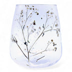 Margarita Glass Vase Candle Holder with Dried Flowers 12x11cm – view 10